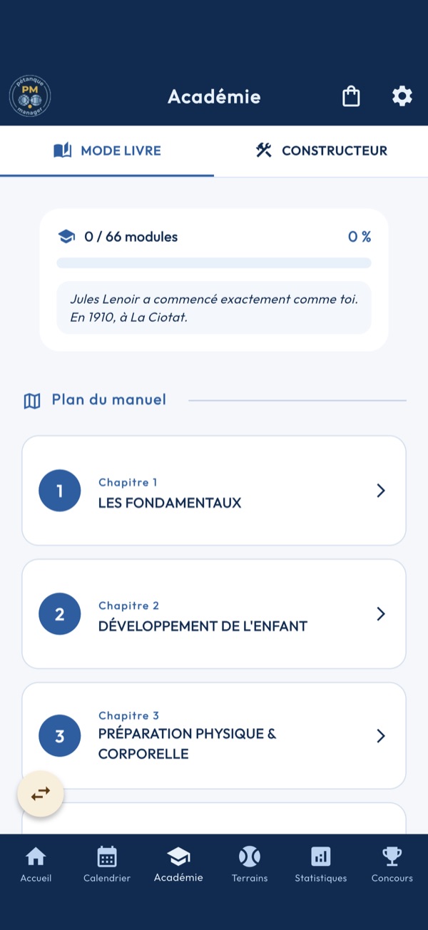 Académie, mode livre