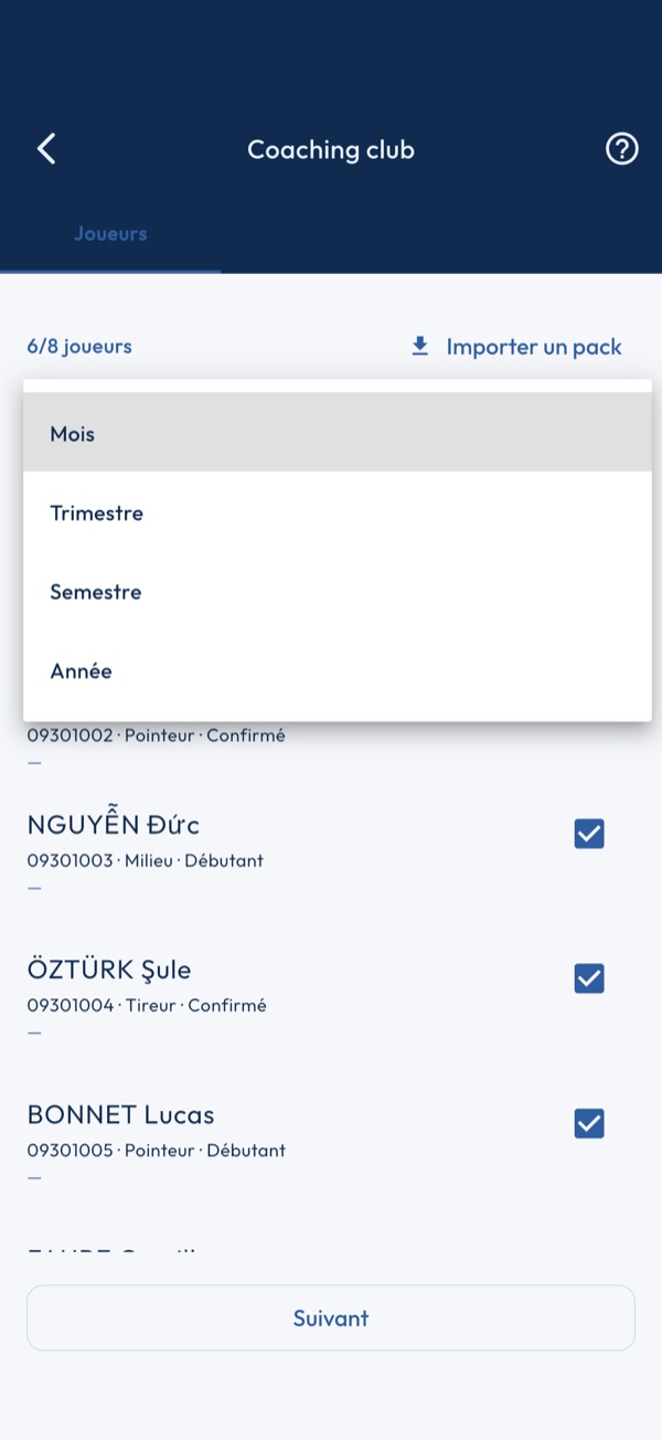 Composition d'équipe
