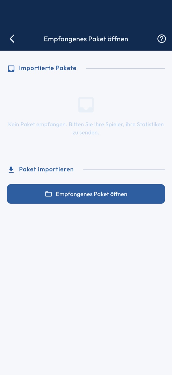 Statistiken importieren