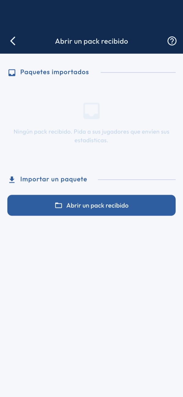 Importar estadísticas