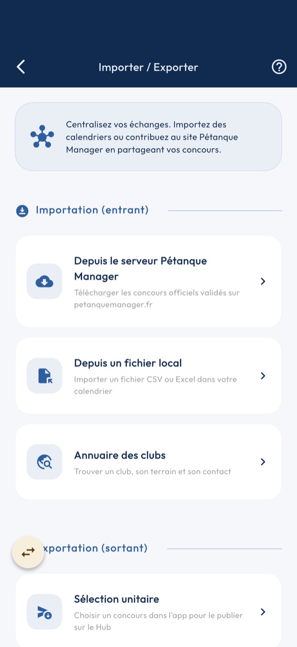 Importer et exporter