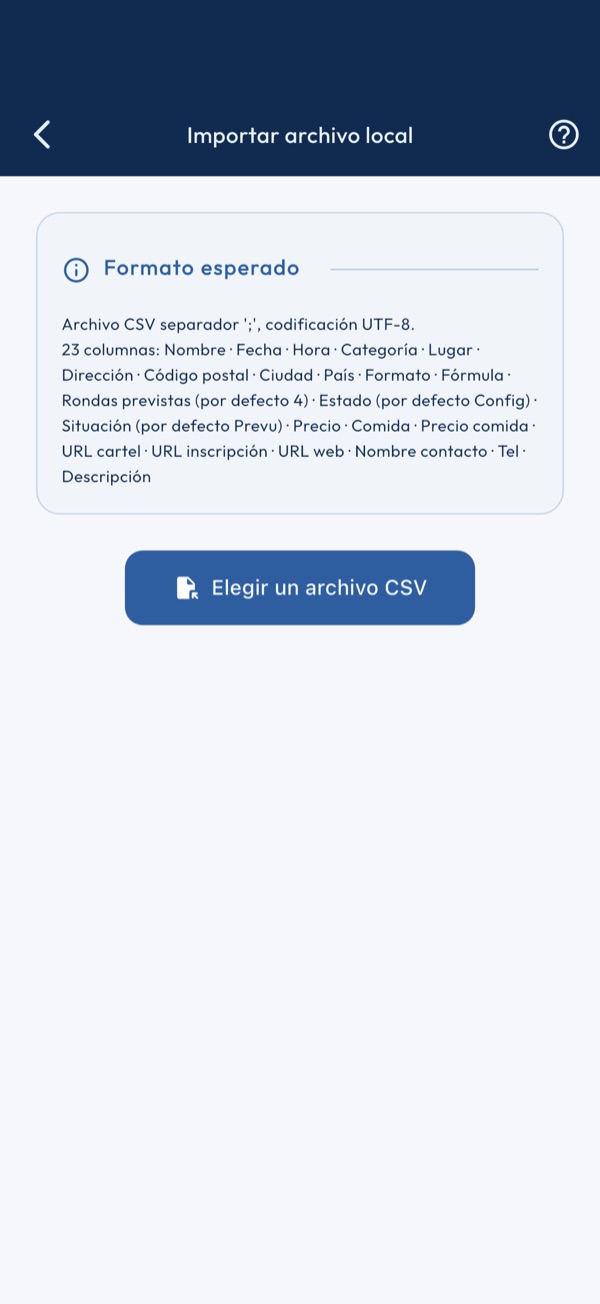 Importar un archivo