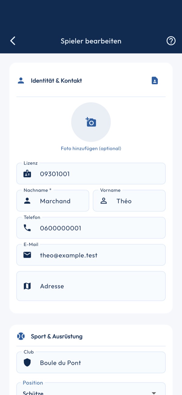 Spielerprofil