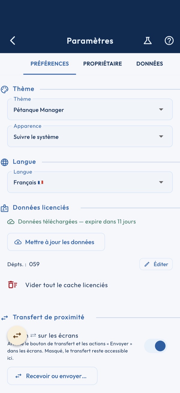 Préférences